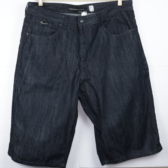 rocawear mens jean shorts